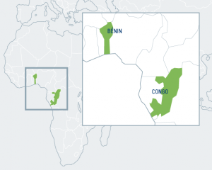 Cartes du Congo et du Bénin